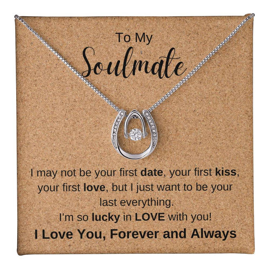 To My Soulmate, I'm so Lucky in Love Necklace