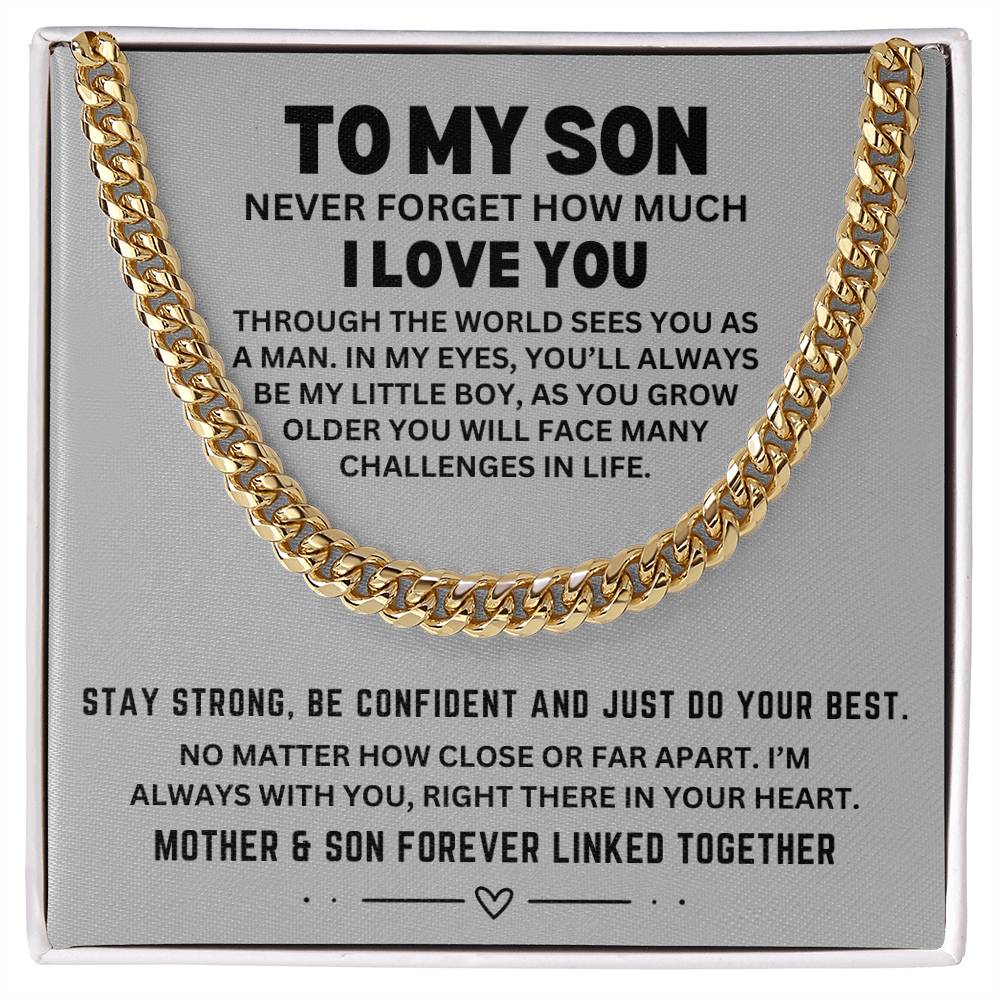 To My Son, Cubin Link Chain