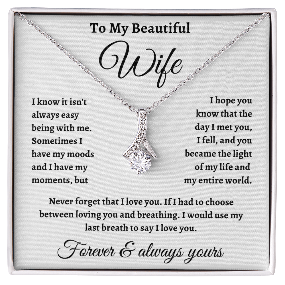 Alluring Beauty Necklace, You Became The Light Of My Life