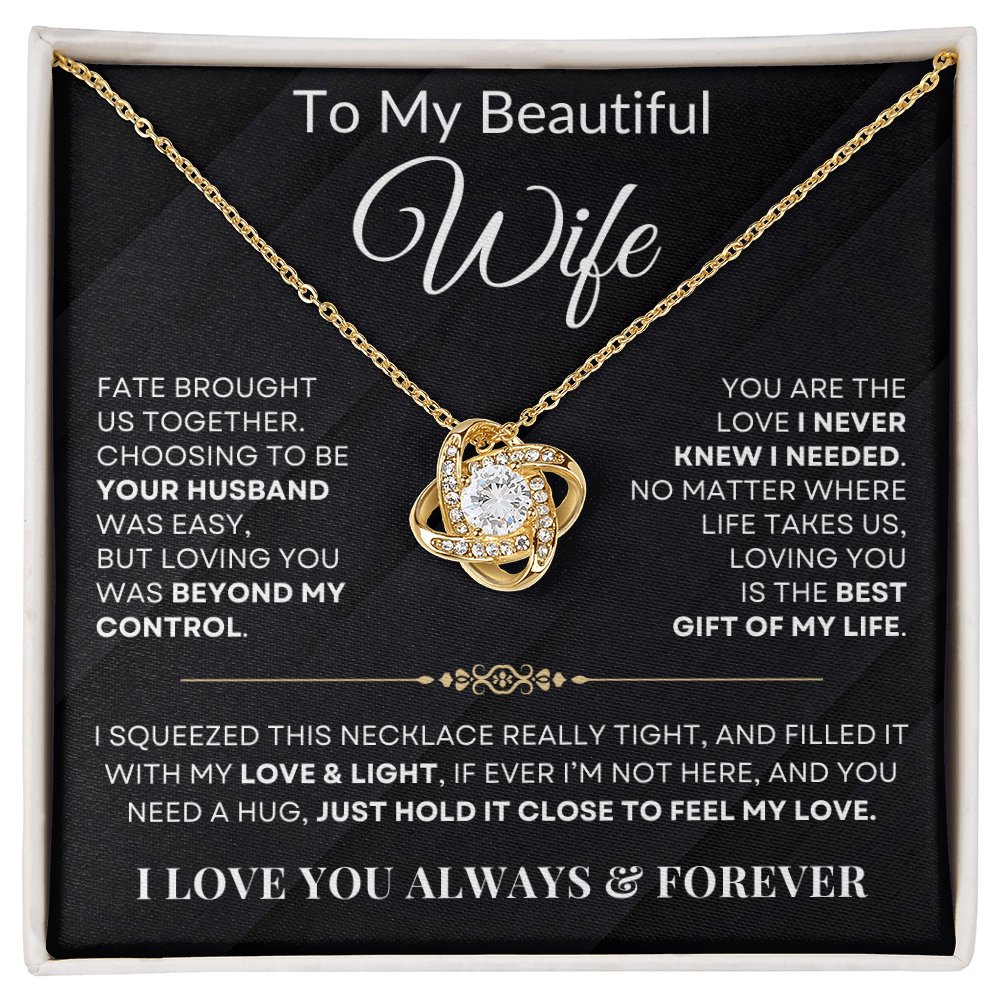 Fate Brought Us Together, Love Knot Necklace