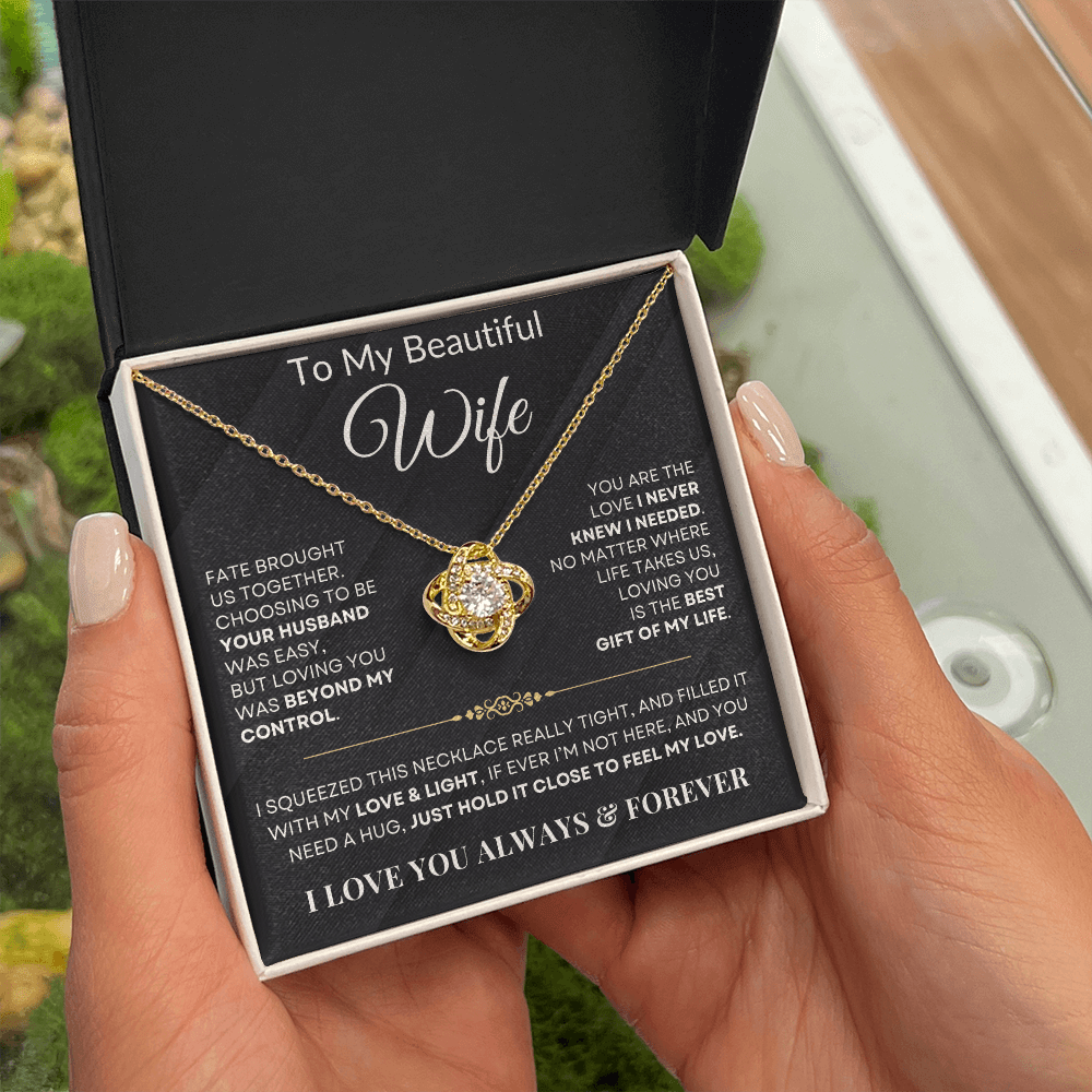 Fate Brought Us Together, Love Knot Necklace