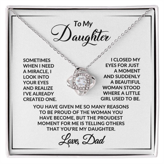 Love Knot Necklace, I Closed My Eyes...