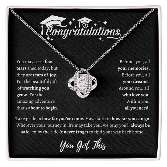 Gift For Graduation "The Beautiful Gift Of Watching You Grow" Necklace