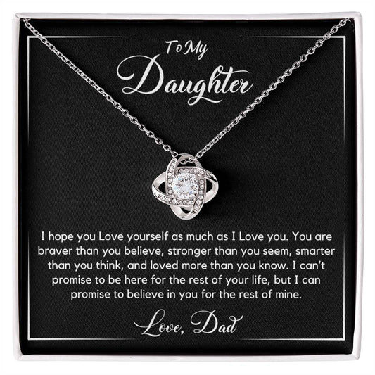 Love Knot Necklace, No Matter What I Believe In You
