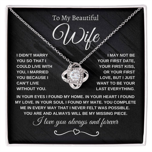 Love Knot Necklace, In Your Eyes