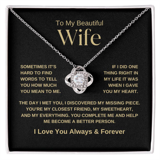 Love Knot Necklace, The Day I Met You