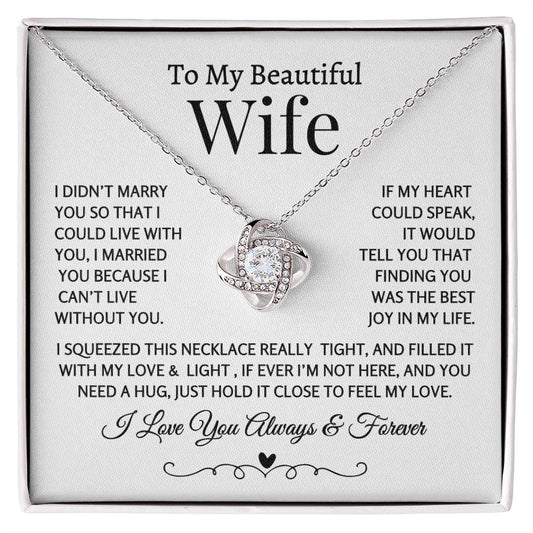 If My Heart Could Speak, love Knot Necklace