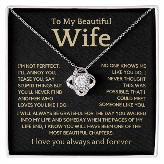 No One Knows Me Like You Do, Love Knot Necklace