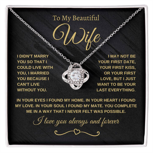 Love Knot Necklace, You Complete Me
