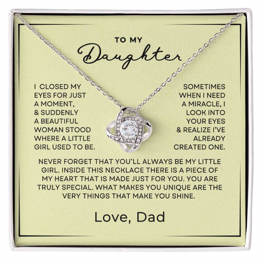 Love Knot Necklace, I Closed My Eyes...
