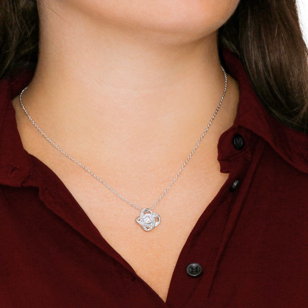 To My Beautiful Wife, Love Knot Necklace