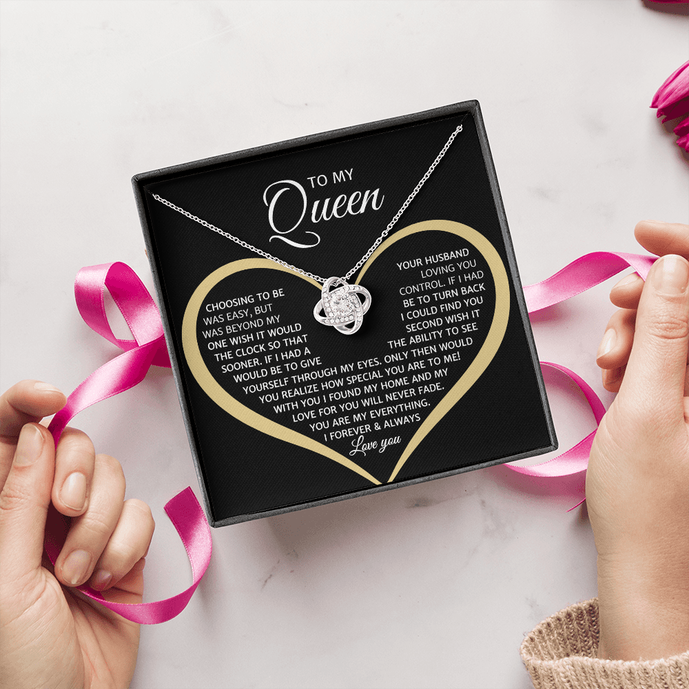 To My Queen, Love Knot Necklace