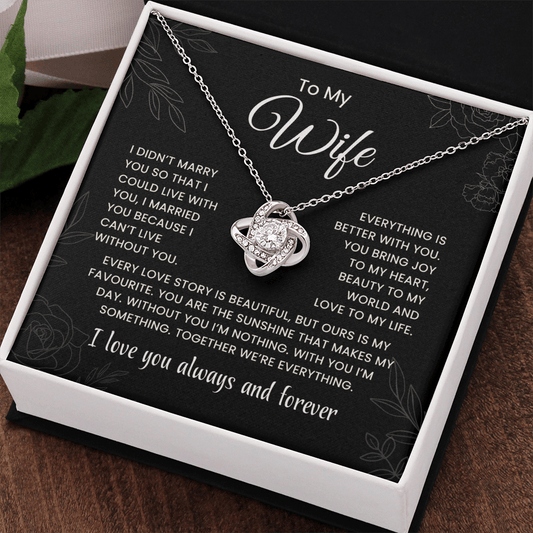 Love Knot Necklace, Together We're Everything