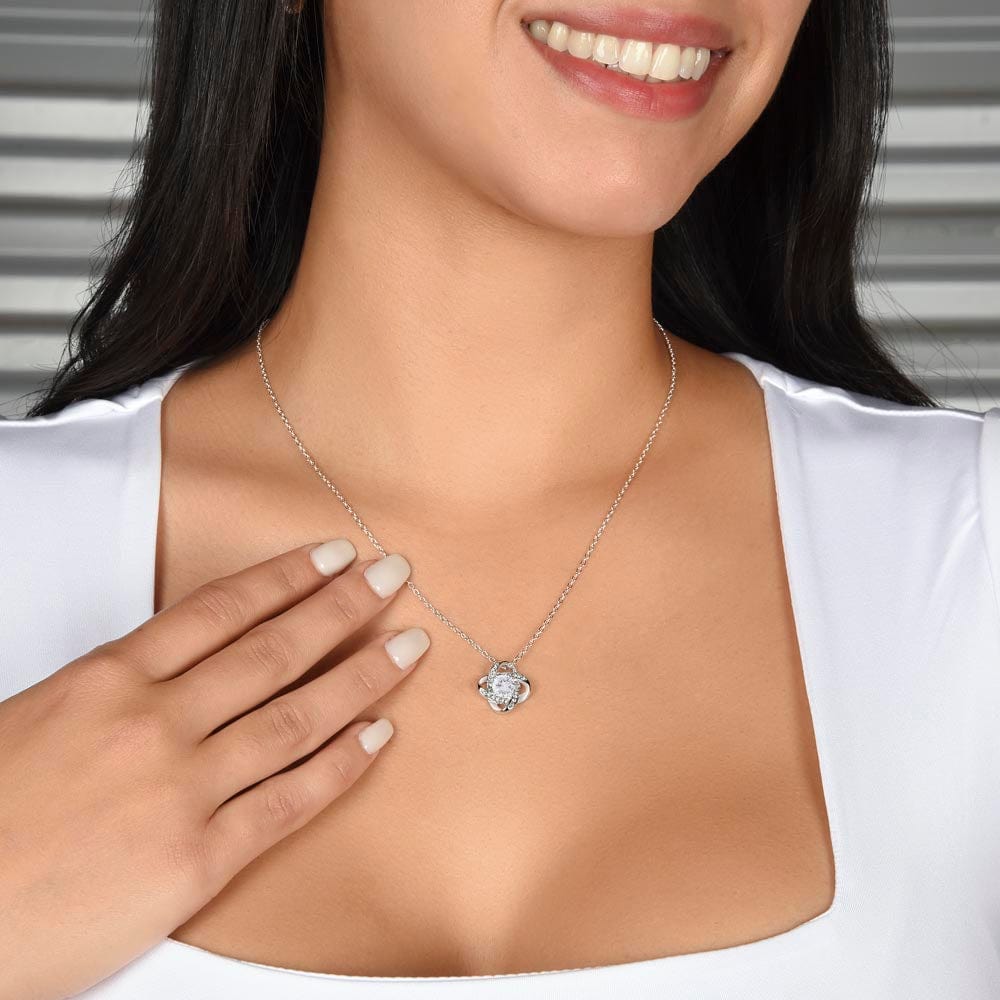 To My Daughter, Love Knot Necklace