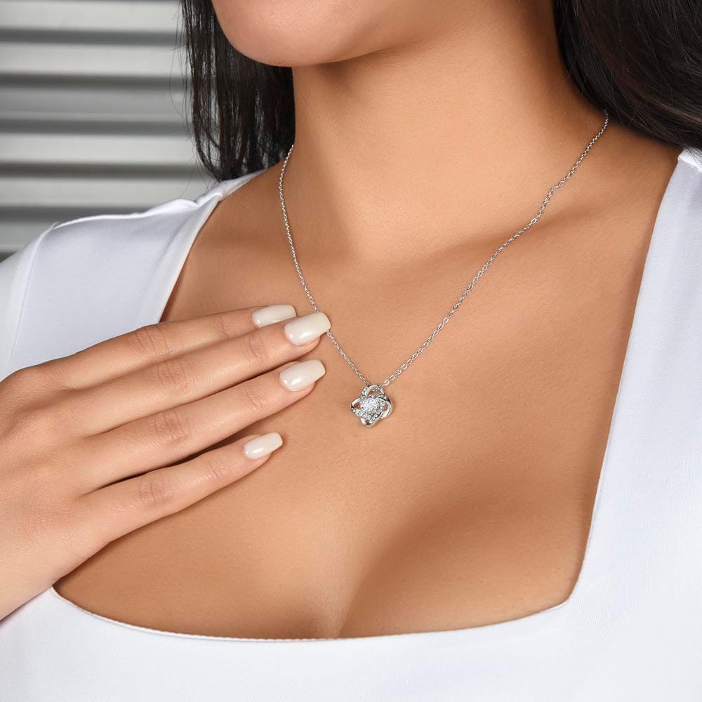 To My Daughter, Love Knot Necklace