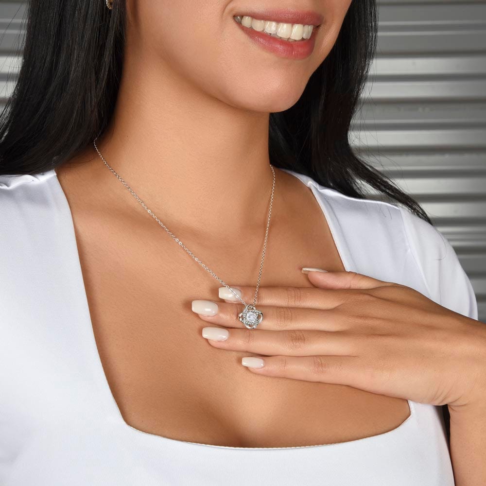 To My Daughter, Love Knot Necklace