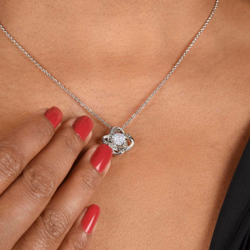 To My Beautiful  Wife, Love Knot Necklace