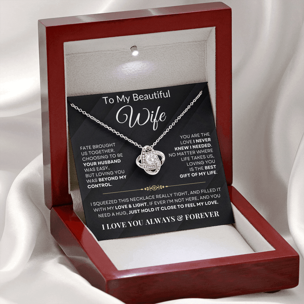 Fate Brought Us Together, Love Knot Necklace