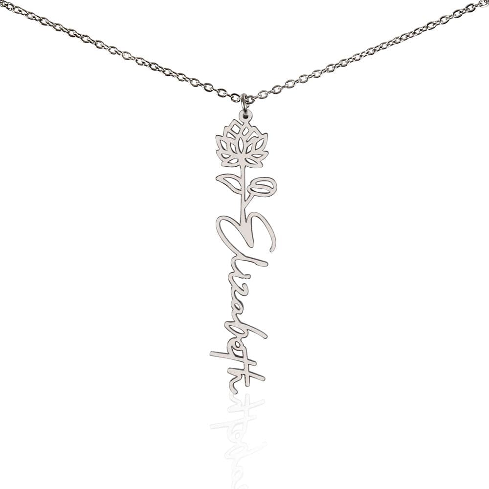 In The Blink Of An Eye, Flower Name Necklace B