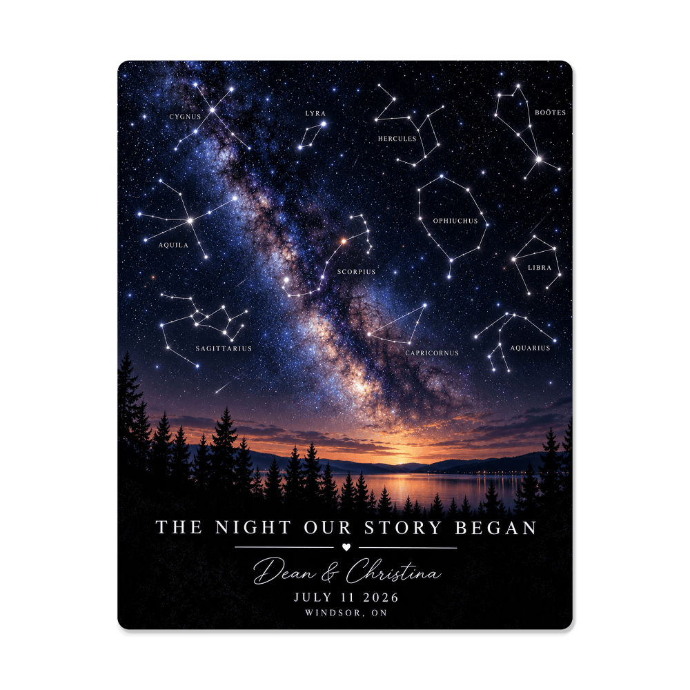 The Night Our Story Began, High Gloss Metal Art