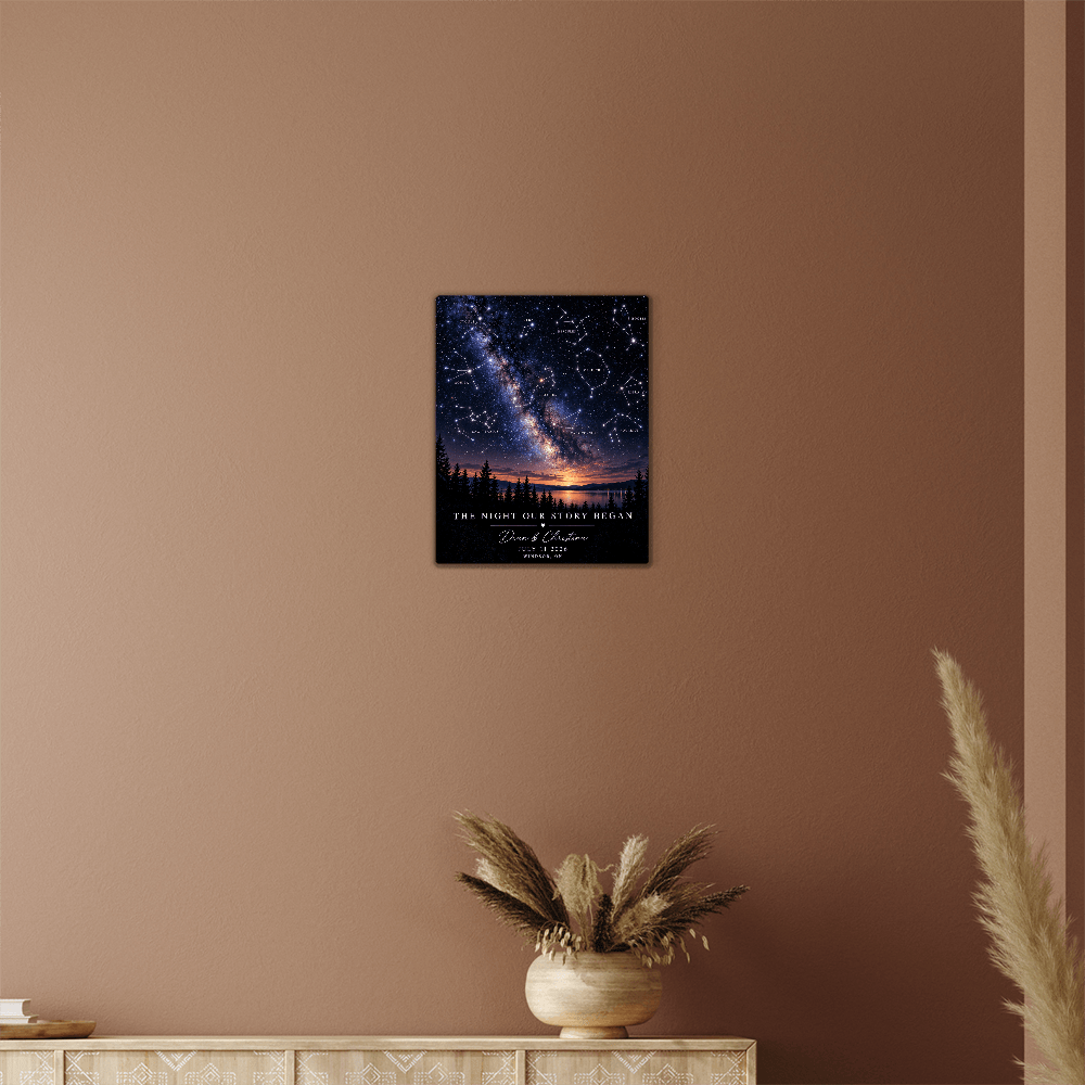 The Night Our Story Began, High Gloss Metal Art