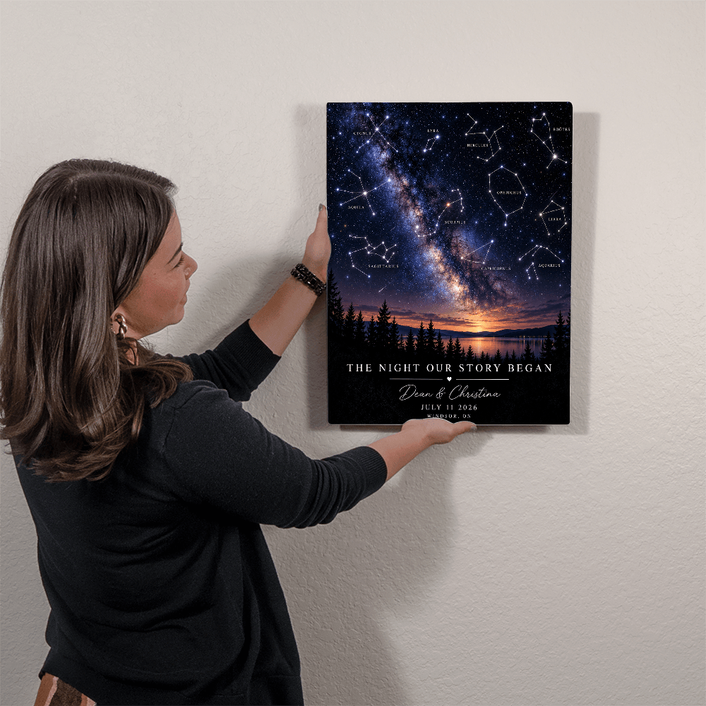 The Night Our Story Began, High Gloss Metal Art