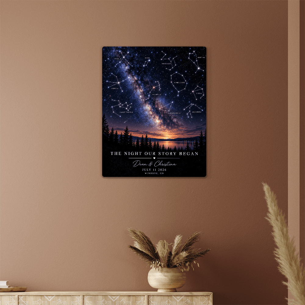 The Night Our Story Began, High Gloss Metal Art