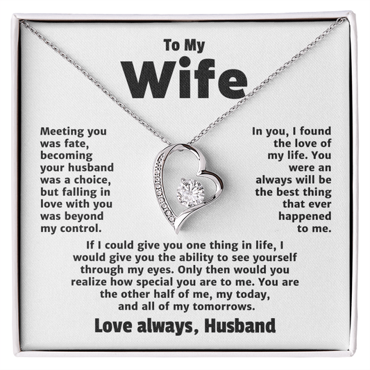 Meeting You Was Fate, Forever Love Necklace