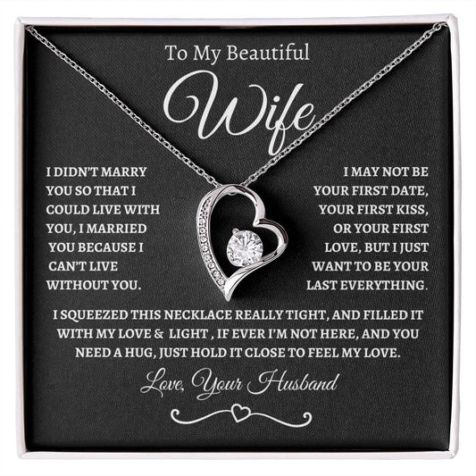 To My Beautiful Wife, Forever Love Necklace