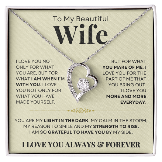 You Are My Light In The Dark, Forever love Necklace