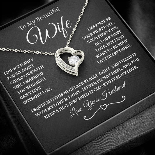 To My Beautiful Wife, Forever Love Necklace