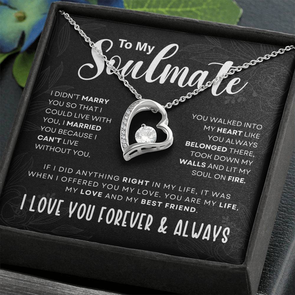 Forever Love Necklace, You Walked Into My Heart