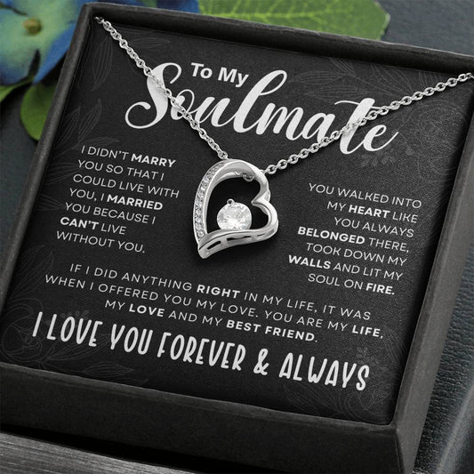 Forever Love Necklace, You Walked Into My Heart