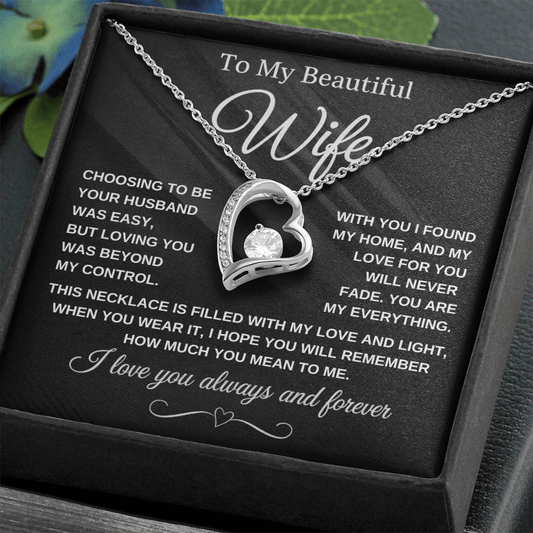 Love Knot Necklace, With You I Found My Home