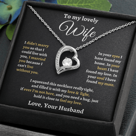 Forever Love Necklace, In Your Soul I Found My Mate