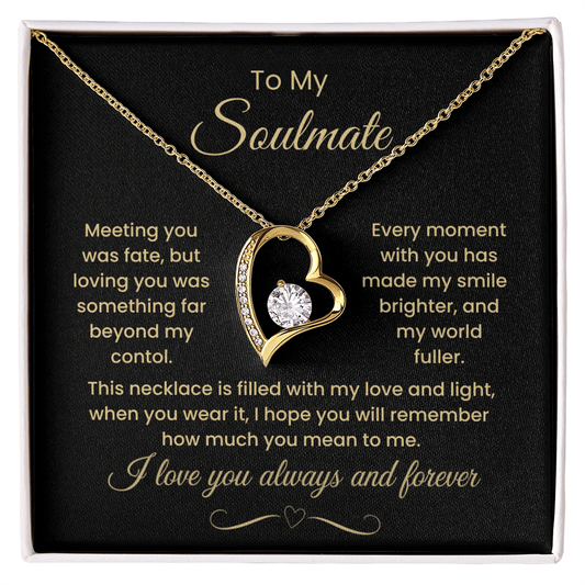 This Necklace Is Filled With My Love And Light, Forever Love Necklace