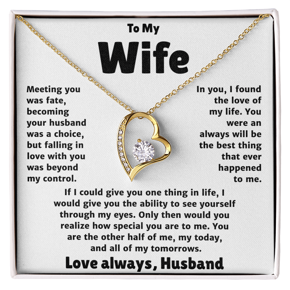 Meeting You Was Fate, Forever Love Necklace