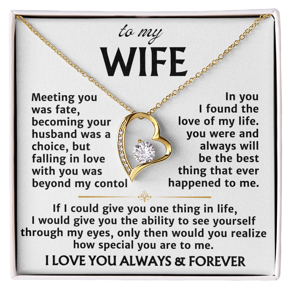 In You I Found My Love, Forever Love Necklace