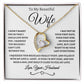 To My Beautiful Wife, Forever Love Necklace