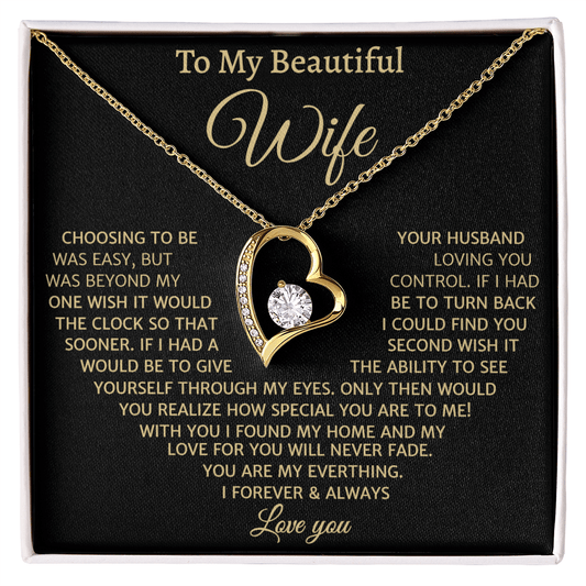 Loving You Was Beyond My Control, Forever Love Necklace