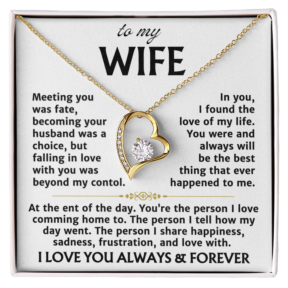 In You I Found My Love, Forever Love Necklace
