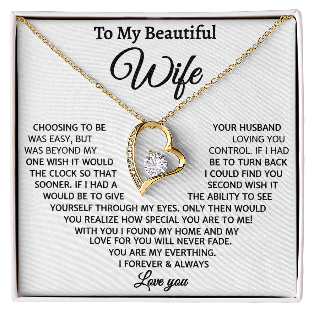 With You I Found My Home, Forever Love Necklace