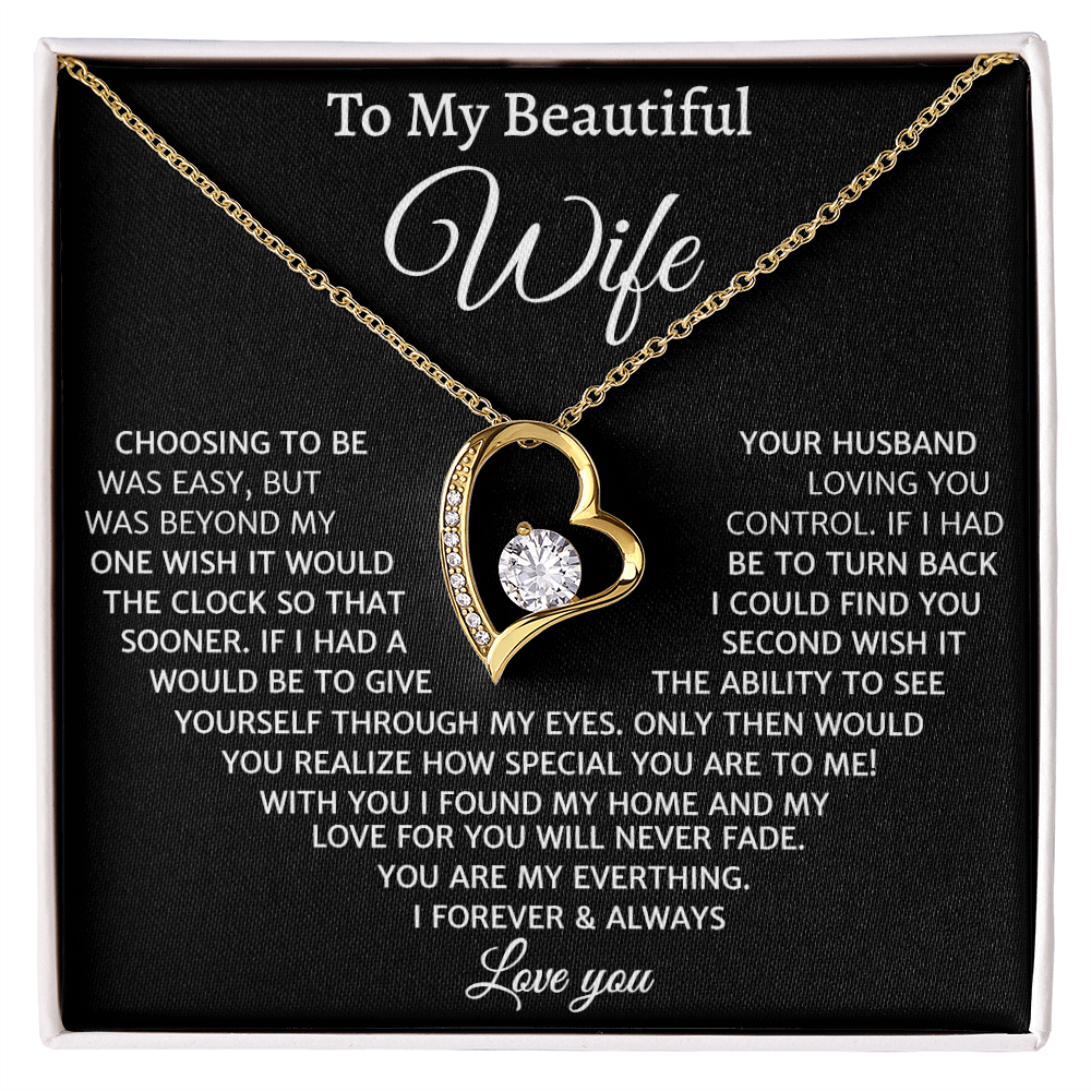 My Love For You Will Never Fade, Forever Love Necklace