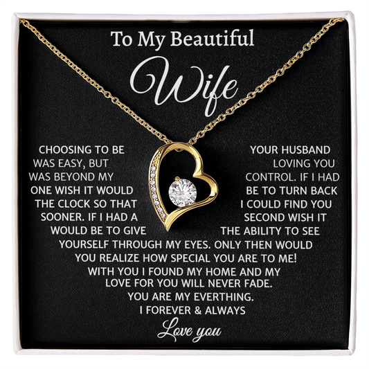 My Love For You Will Never Fade, Forever Love Necklace