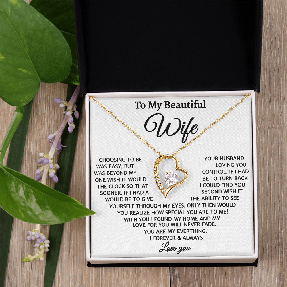 With You I Found My Home, Forever Love Necklace
