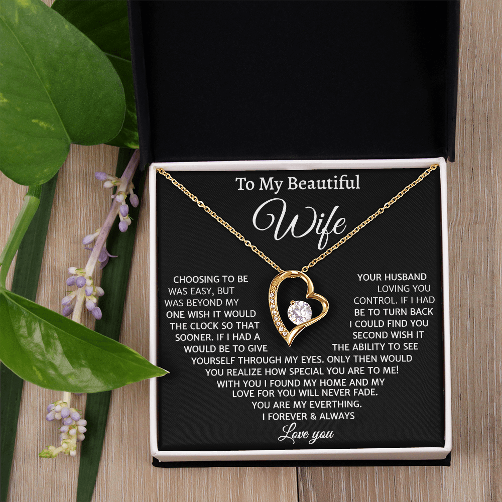 My Love For You Will Never Fade, Forever Love Necklace