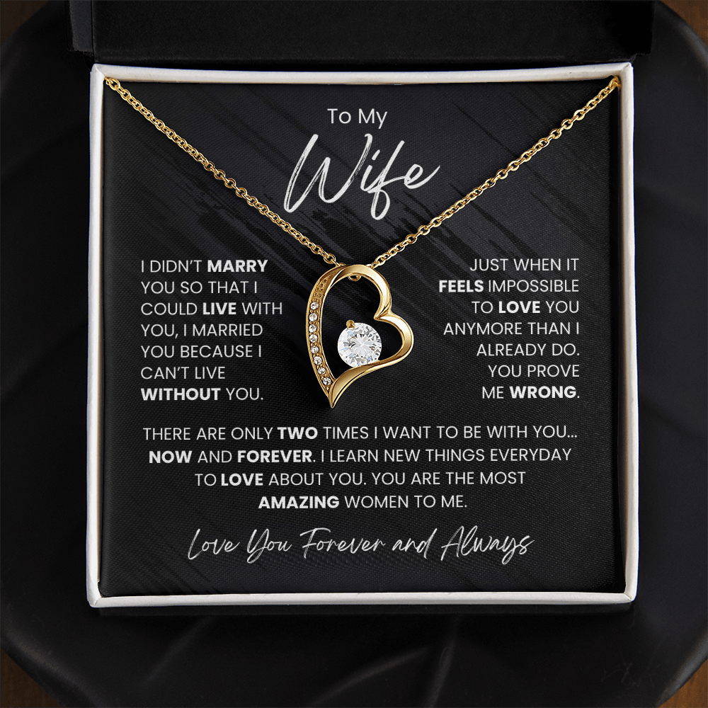 Forever Love Necklace, You Are The Most Amazing Women To Me