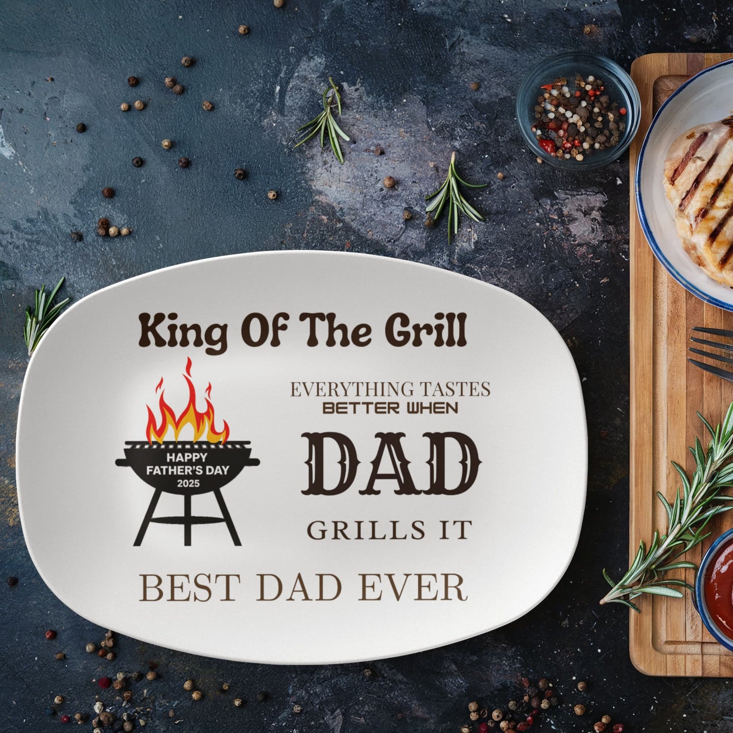 King Of The Grill, Serving Platter