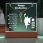 Graduation Cap Name Necklace-Aclrylic Plaque Bundle