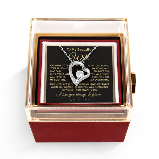 With You I Found My Home, Forever Love Necklace - 300
